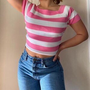 Vintage Joseph A. knit striped t-shirt